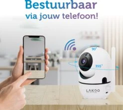 Lakoo- 2 X (stuks) Babyfoon Met Camera - Babyfoon - Huisdiercamera - Babyfoon Met App - Baby Monitor - Beveiligingscamera - Hondencamera -Pasgeborenen En Jonge Kinderen 1200x1080 5