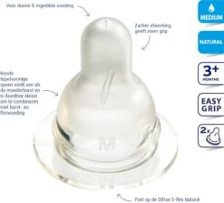 Difrax Flessenspeen Natural - Maat Medium - 2 Stuks 7 Difrax Flessenspeen Natural - Maat Medium - 2 Stuks -Pasgeborenen En Jonge Kinderen 1200x1082