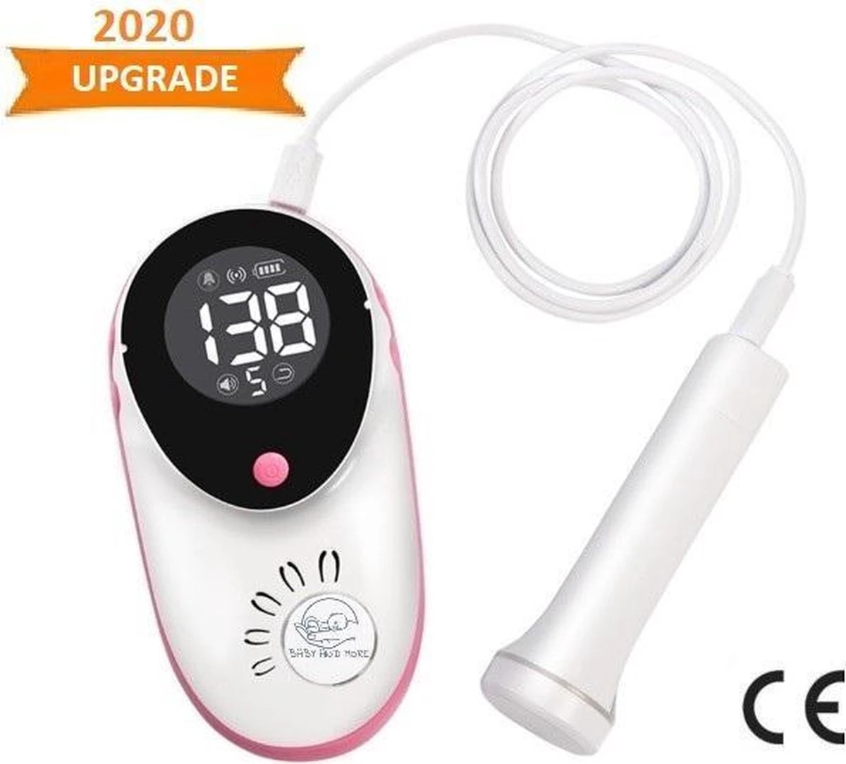 Merkloos Doppler - Baby Hartmonitor - Duurzaam - Inclusief Dopplergel - Met LCD Kleuren Scherm 7 Merkloos Doppler - Baby Hartmonitor - Duurzaam - Inclusief Dopplergel - Met LCD Kleuren Scherm - Afbeelding 7