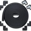 Zachte Stootrand Foam Van 5 Meter Inclusief Dubbelzijdige Tape, Plus 8 Hoekbeschermers - Bescherming Tegen Hoeken En Randen - Stootstrip - Kind En Baby Veiligheid - Randbeschermer - Omrander - Stootkussen
