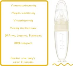 Biberoia® Knijpfles Met Lepel – Baby / Kinderbestek - Kraamcadeau – Babyshower – Wit -Pasgeborenen En Jonge Kinderen 1200x1090 3