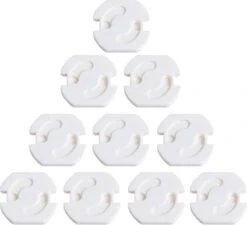 Merkloos Stopcontact Beveiliging 10 Stuks! - Stopcontact Bescherming - Kinderbeveiliging - Kind - Baby - Veiligheid - Stopcontactbecherming