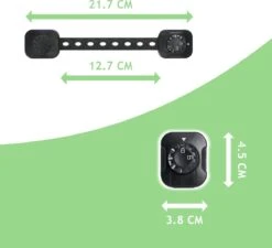 Dutchable Kinderslot Kastjes - Beveiliging Voor Kind - Kinderslot Op Maat - Kinderslot Deur - Kinderslot Lade - Kinderslot Koelkast - Kinderslot Raam - Zelfklevend Kinderslot - Kastslot - Child Lock - 6 Stuks - Zwart -Pasgeborenen En Jonge Kinderen 1200x1091 8