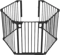 Noma 5 Panelen Veiligheidshek - Roomdivider - Tot 315 Cm - Zwart