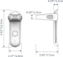 Merkloos Deurklink Vergrendeling Bekend Van TikTok - Deurklink Slot - Baby Veiligheid - Kinderslot Deur - Ook Voor Huisdieren -Pasgeborenen En Jonge Kinderen 1200x1093 4