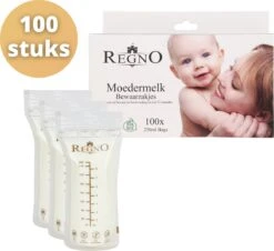 Regno Moedermelk Bewaarzakjes - Borstvoeding Zakjes - BPA Vrij - 250 ML - Lekvrij - 100 Stuks 15 Regno Moedermelk Bewaarzakjes - Borstvoeding Zakjes - BPA Vrij - 250 ML - Lekvrij - 100 Stuks -Pasgeborenen En Jonge Kinderen 1200x1099