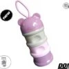 Merkloos Roze Beer - Melkpoeder Doseerdoosje - Baby Melkpoedertoren - Poedertoren - Melkpoeder Toren - Babypoeder Bewaarbakje - Reisbox - Melkpoeder Dispenser - Melkpoeder Toren Baby - Baby Milk Powder Tower - Milk Powder Dispenser – PBA Vrij