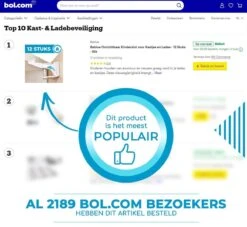 Bablue Kinderslot Kastjes - 3 Stuks - Zwart - Kinderbeveiliging Voor Kasten - Kastslot - Kast Beveiliging Baby - Veiligheidshaakjes - Kastsloten Baby - Kinderslot Kast - Kinderslot Lade - Keukenkastje Beveiliging Kinderen - Kinderslot Keukenkast -Pasgeborenen En Jonge Kinderen 1200x1102 10