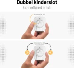 CoolFule® Kinderslot Kastjes - Kast- & Ladebeveiliging - 6 Stuks Incl. 6 Stuks 3M-Plakstickers Cadeau - Wit -Pasgeborenen En Jonge Kinderen 1200x1102 11