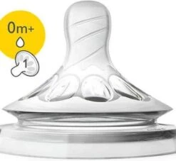 Philips Avent SCF041/27 Natural Speen - 0m+ - 2stuks -Pasgeborenen En Jonge Kinderen 1200x1104 1