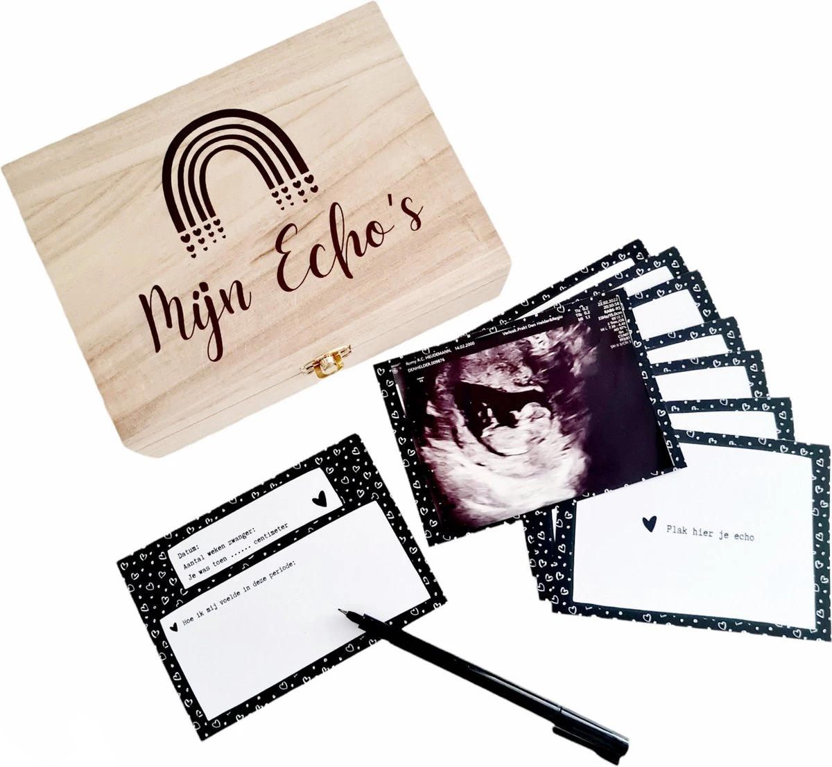 Echo Bewaarkistje Incl. Baby Echo Invul Kaarten - MammaZenn - Baby Echo Bewaardoos - Baby Echo Cadeau Kistje Met Kaarten - Baby Echo Boekje 5 Echo Bewaarkistje Incl. Baby Echo Invul Kaarten - MammaZenn - Baby Echo Bewaardoos - Baby Echo Cadeau Kistje Met Kaarten - Baby Echo Boekje - Afbeelding 5
