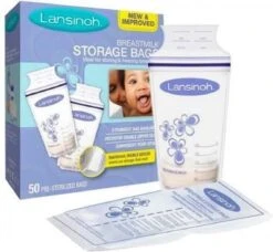 Lansinoh Moedermelk Opbergzakjes - 50 Pack -Pasgeborenen En Jonge Kinderen 1200x1109 1