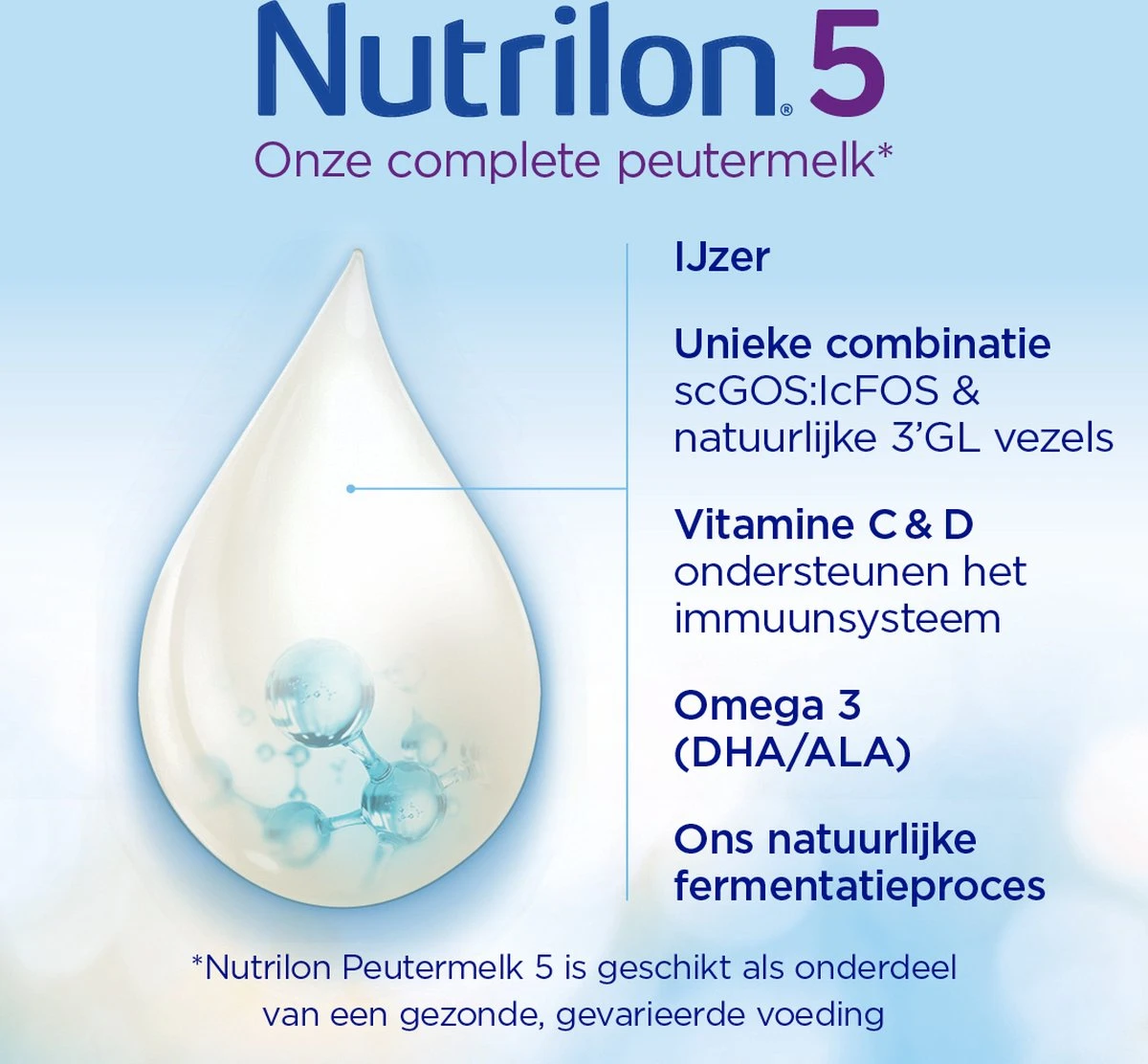 Nutrilon 5 Peutermelk – Flesvoeding Vanaf 2 Jaar – 800g 3 Nutrilon 5 Peutermelk – Flesvoeding Vanaf 2 Jaar – 800g - Afbeelding 3