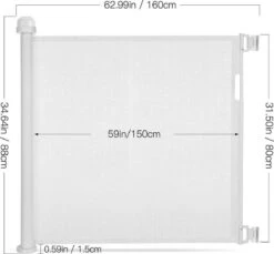 Oprolbaar Traphekje Zwart - Veiligheidshekje Voor Baby - Kinderhekje - Hondenhek - Traprek - Luxe Mesh - Simanti® -Pasgeborenen En Jonge Kinderen 1200x1113 12