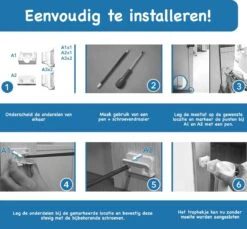 Curify® Oprolbaar Traphekje – White – Veiligheidshekje Voor Baby – 80x130 CM Lange Oprolbaar Deurhekje – Kinderhekje Voor Baby, Hond En Huisdier -Pasgeborenen En Jonge Kinderen 1200x1114 5