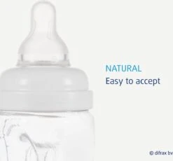 Difrax Handgreep Babyfles 240 Ml Natural - Anti-Colic - Sage|Groen -Pasgeborenen En Jonge Kinderen 1200x1119 2