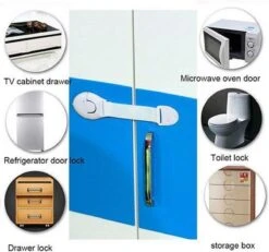 Kind Veiligheidsslot – 4 Stuks - Kinderslot Baby - Afsluiten Van Kasten, Lades, Apparatuur En De Oven – Drukslot – Kindslot – Baby Lock 17 Kind Veiligheidsslot – 4 Stuks - Kinderslot Baby - Afsluiten Van Kasten, Lades, Apparatuur En De Oven – Drukslot – Kindslot – Baby Lock -Pasgeborenen En Jonge Kinderen 1200x1121 3