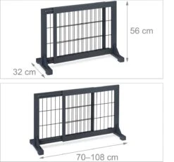 Relaxdays Veiligheidshekje Zonder Boren - Houten Traphekje - Hondenhek - Kinderhekje Trap -Pasgeborenen En Jonge Kinderen 1200x1124 8