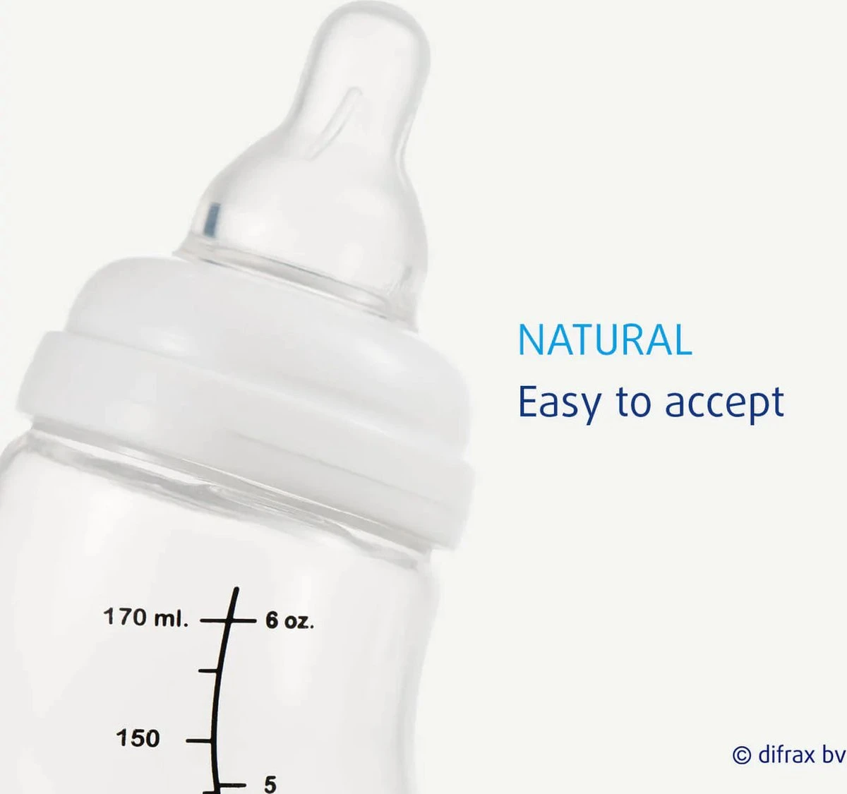 Difrax - S-Fles Natural - Babyfles Blauw- 0+ Maanden - 170ml 10 Difrax - S-Fles Natural - Babyfles Blauw- 0+ Maanden - 170ml - Afbeelding 10