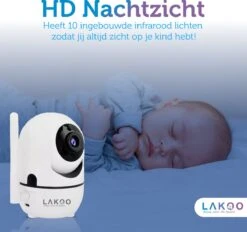 Lakoo Babyfoon Met Camera - Babyfoon - Huisdiercamera - Babyfoon Met App - Baby Monitor - Beveiligingscamera - Hondencamera -Pasgeborenen En Jonge Kinderen 1200x1125 18