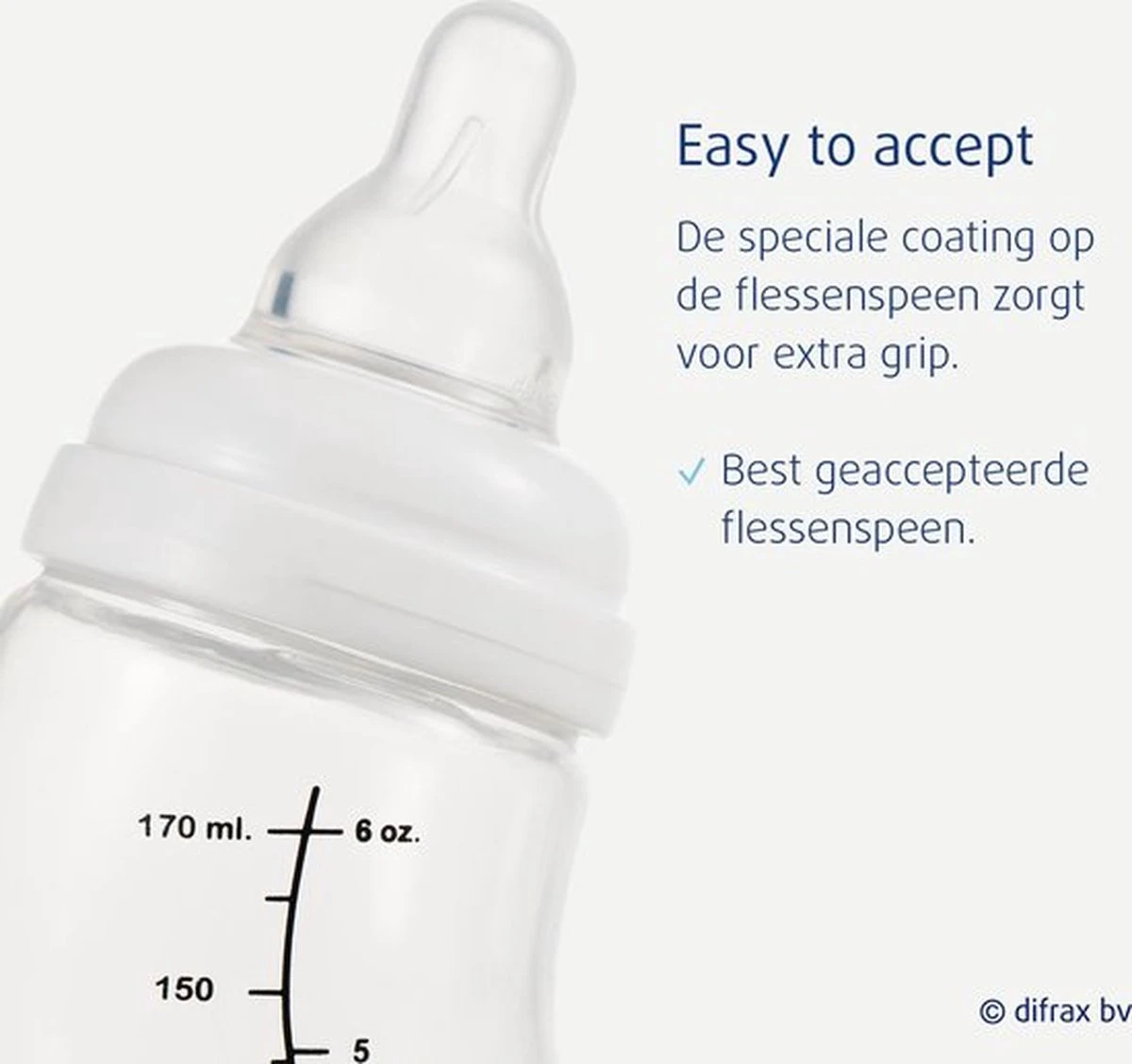 Difrax - S-Fles Natural - Babyfles Blauw- 0+ Maanden - 170ml 13 Difrax - S-Fles Natural - Babyfles Blauw- 0+ Maanden - 170ml - Afbeelding 13