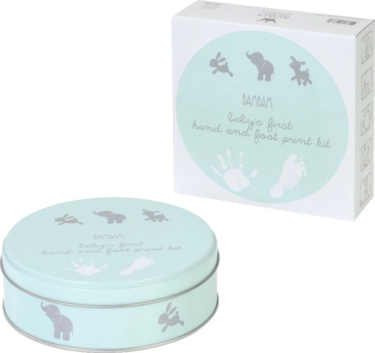 BamBam Hand- En Voetafdruk Gipsblik - Lagoon Groen 1 BamBam Hand- En Voetafdruk Gipsblik - Lagoon Groen