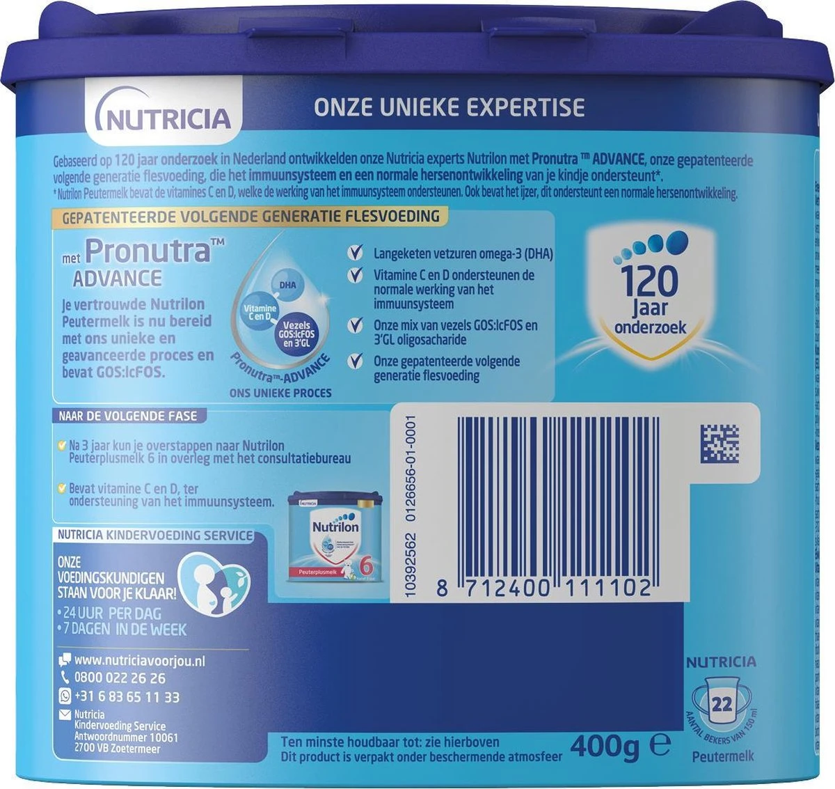 Nutrilon 5 Peuter Groeimelk Vanille Poeder 2 X 400 Gram 6 Nutrilon 5 Peuter Groeimelk Vanille Poeder 2 X 400 Gram - Afbeelding 6