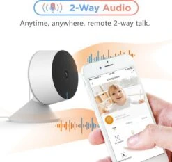 Laxihub M1 – Babyfoon Met Camera - Beveiligingscamera Binnen – Full HD Resolutie - Inclusief 32GB SD Kaart -Pasgeborenen En Jonge Kinderen 1200x1133 12