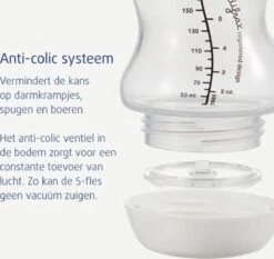 Difrax - S-Fles Natural - Babyfles Bruin- 0+ Maanden - 170ml -Pasgeborenen En Jonge Kinderen 1200x1133 2
