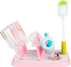 Nevi Afdruiprek Met Lekbak - Afdruipmat Voor 10 Flessen - Opvouwbaar Droogrek Babyfles - Inclusief Afwasborstel -Pasgeborenen En Jonge Kinderen 1200x1135 1