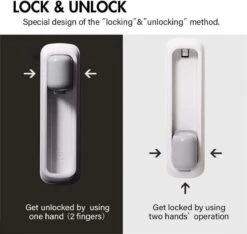 Deurklink Vergrendeling - Baby Veilig - Baby Proof - Deurklinken Vergrendelen - Deurklink Vergrendelaar - Veiligheidsslot - Deurbeveiliging - Deuren - Kasten - Lades - Ramen - Kinderslot - Kinderbeveiliging - Hond & Kat Beveiliging - Wit -Pasgeborenen En Jonge Kinderen 1200x1135 14