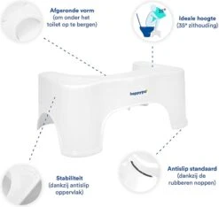 Et Originele Happypo Toiletkrukje Voor Volwassenen En Kinderen | Wc-krukje Voor Zachte En Snelle Verlichting | Poepkrukje | Zithouding Toilet En Werking Van Wc-kruk Medisch Aanbevolen En Bevestigd -Pasgeborenen En Jonge Kinderen 1200x1135 15