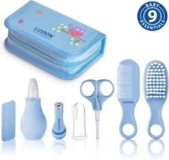 Luvion Baby Verzorgingsset - Uitgebreide 9 Delige Baby Care Set - Baby Verzorgingsproducten - Manicure Set - Nagelset - Newborn Care Set
