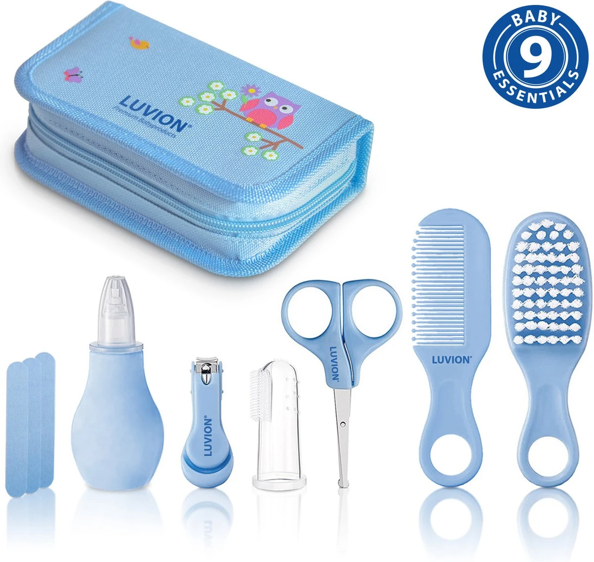 Luvion Baby Verzorgingsset - Uitgebreide 9 Delige Baby Care Set - Baby Verzorgingsproducten - Manicure Set - Nagelset - Newborn Care Set 1 Luvion Baby Verzorgingsset - Uitgebreide 9 Delige Baby Care Set - Baby Verzorgingsproducten - Manicure Set - Nagelset - Newborn Care Set