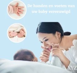 XYZ Goods Baby Fotolijst - Met Klei Afdruk Voet En Hand ( Gipsafdruk Baby ) - Kraamcadeau Jongen / Kraamcadeau Meisje - Babyshower - Kraampakket / Geboorte Cadeau - Baby Artikelen - Zwart -Pasgeborenen En Jonge Kinderen 1200x1138 5