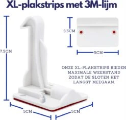 Nelbar- Kinderslot Kastjes- 12 Stuks- Ladebeveiliging- Kastbeveiliging- Kastslot- Onzichtbaar- Verbeterde Versie - Dubbele Vergrendeling -Pasgeborenen En Jonge Kinderen 1200x1140 12