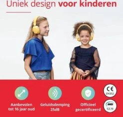 Alpine Muffy Kids Kinder Oorkap - Premium Gehoorbescherming Voor Kinderen Tot 16 Jaar - Verstelbare Oorbescherming Met Draagtas - 25 DB SNR - Geel -Pasgeborenen En Jonge Kinderen 1200x1140 5