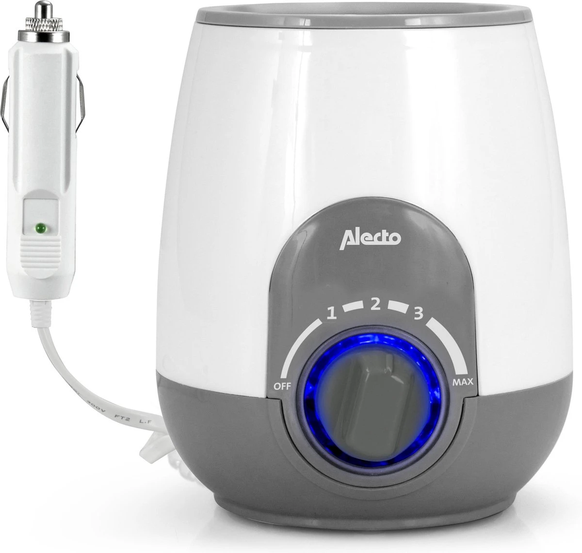 Alecto BW-512 CAR - Flessenwarmer Met 500W Vermogen Voor Thuis En Onderweg - Geleverd Met 12V Auto Adapter - Wit 4 Alecto BW-512 CAR - Flessenwarmer Met 500W Vermogen Voor Thuis En Onderweg - Geleverd Met 12V Auto Adapter - Wit - Afbeelding 4