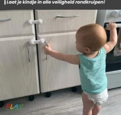 Playcorner Kinderslot Kastjes - 10 Stuks - Kastbeveiliging Voor Kinderen - Veiligheidshaakjes - Kastslot - Kindersloten - Ladebeveiliging -Pasgeborenen En Jonge Kinderen 1200x1141 15