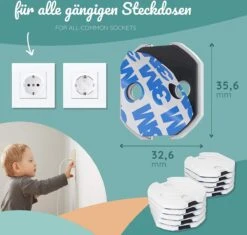 Stopcontactbeveiliger Voor Kinderen Van BEARTOP | 50 Stuk | Nieuwe Extra Zekering (2022) | Stopcontactbeschermer Voor Baby's En Kinderen | Stopcontact Beveiliging | Kinderbeveiliging -Pasgeborenen En Jonge Kinderen 1200x1142 12