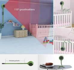 Rudolphy - Babyfoon Met Camera En Wifi- CloudEdge App Bediening - Temperatuur En Vochtmeter - Beweging En Geluidsmelder -Pasgeborenen En Jonge Kinderen 1200x1143 3