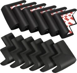 PRO - Hoekbeschermer - Baby Hoekbeschermers - Tafel - Foam Zwart - 4 Stuks