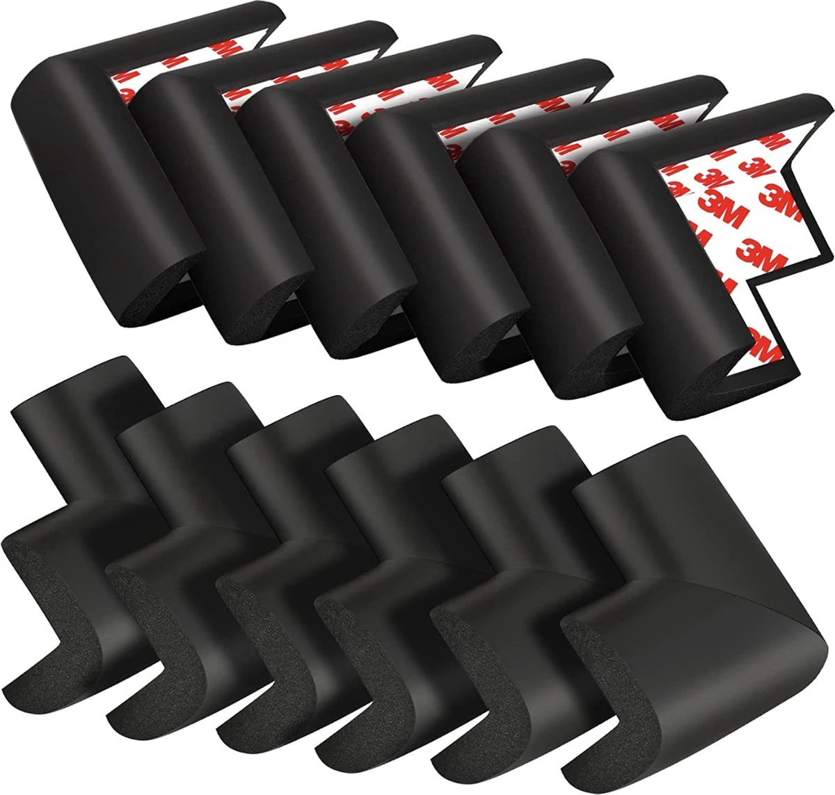 PRO - Hoekbeschermer - Baby Hoekbeschermers - Tafel - Foam Zwart - 4 Stuks 1 PRO - Hoekbeschermer - Baby Hoekbeschermers - Tafel - Foam Zwart - 4 Stuks