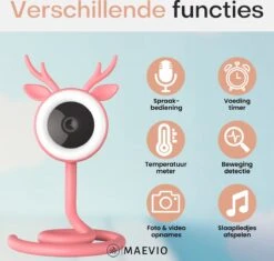 Maevio® Babyfoon Met Camera En App - 4MP - Nachtlampje - Babyfoon - Flexibele Houder - Camera Beveiliging - Babycamera - Babyfoon Met Camera - Babyfoon Met Camera Bestverkocht 15 Maevio® Babyfoon Met Camera En App - 4MP - Nachtlampje - Babyfoon - Flexibele Houder - Camera Beveiliging - Babycamera - Babyfoon Met Camera - Babyfoon Met Camera Bestverkocht -Pasgeborenen En Jonge Kinderen 1200x1144 5