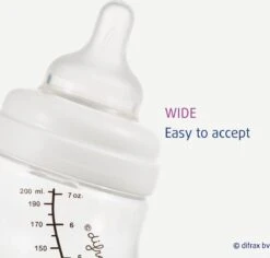 Difrax Anti-Colic S-babyfles Wide - 310 Ml - Creme|Popcorn -Pasgeborenen En Jonge Kinderen 1200x1145 1