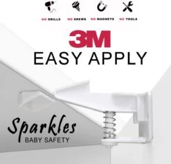Sparkles Baby Safety Onzichtbare Lade- & Kastsloten Kinderbeveiliging - 12 Stuks - Zelfklevend -Pasgeborenen En Jonge Kinderen 1200x1145 11
