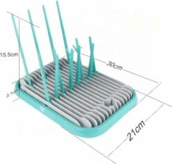Nevi Afdruiprek Met Lekbak - Afdruipmat Voor 10 Flessen - Opvouwbaar Droogrek Babyfles - Inclusief Afwasborstel -Pasgeborenen En Jonge Kinderen 1200x1147 1