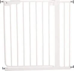 BabyDan Traphekje Zonder Boren Deurhekje Klemhekje Danamic 73-93,5 Cm Incl 2 Ext Wit Metaal