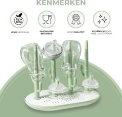 Bebaa® Flessen Droogrek Met Lekbak – Voor Baby Flessen & Flesvoedingsaccessoires -Pasgeborenen En Jonge Kinderen 1200x1152 1