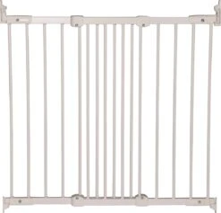 Babydan Flexigate Traphekje Schroefhekje Metaal 67 - 105,5 Cm - Wit